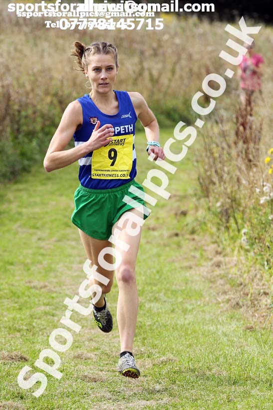 Senior womens relay 2019 Sunderland Harriers Open Cross Country. Photo:  David T. Hewitson/Sports for All Pics